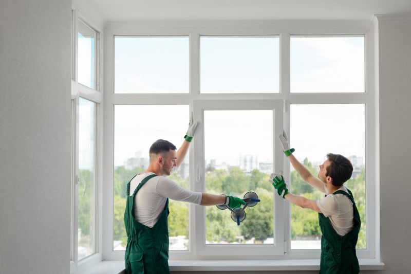 Professional Window Installers at Work